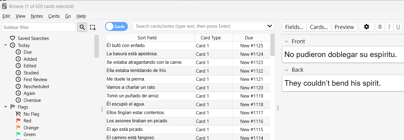 Anki Vocabulary